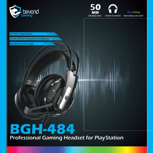 هدست مخصوص بازی برند بیاند مدل HEADSET GAMING BEYOND BGH-484