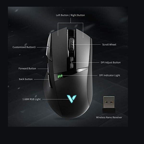 ماوس مخصوص بازی رپو مدل MOUSE GAMING RAPOO VT-350 C