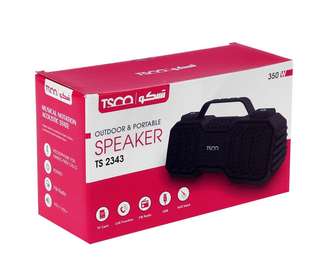 اسپیکر بلوتوثی قابل حمل تسکو مدل SPEAKER TSCO TS 2343