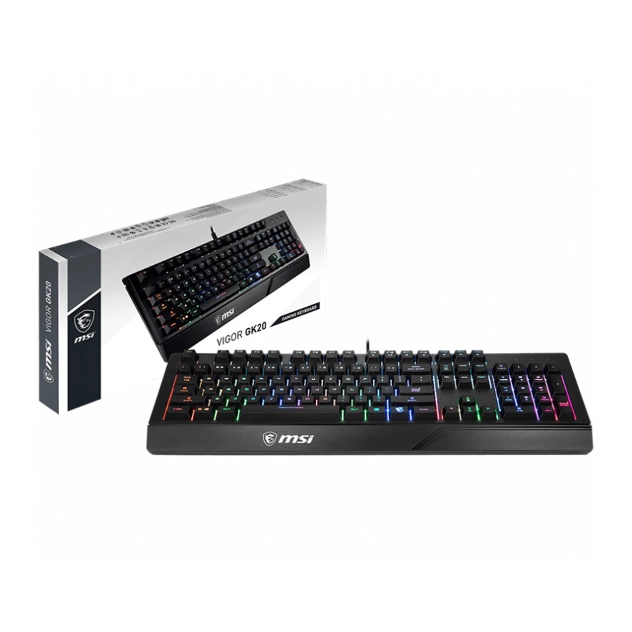 کیبورد سیم دار مخصوص بازی ام اس آی مدل KEYBOARD GAMING MSI VIGOR GK-20