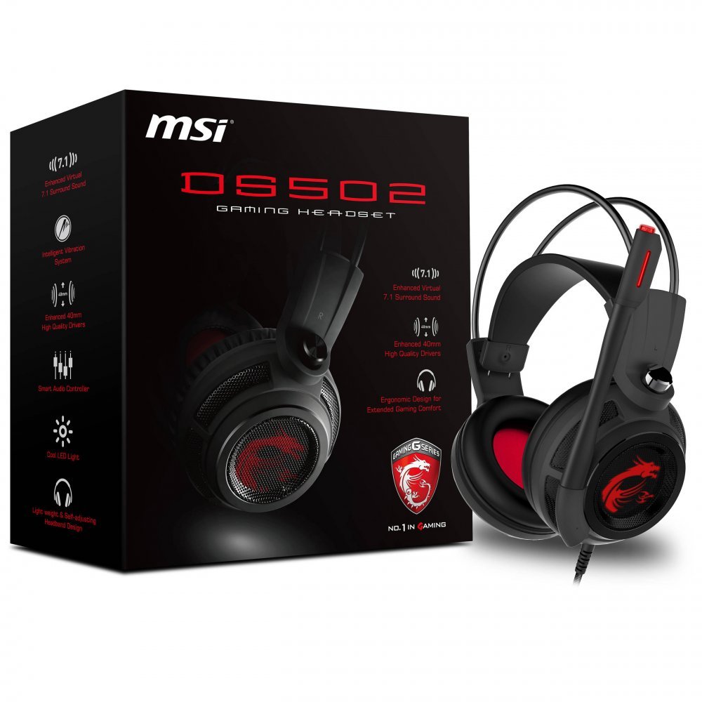 هدست مخصوص بازی ام اس ای مدل HEADSET GAMING MSI DS-502