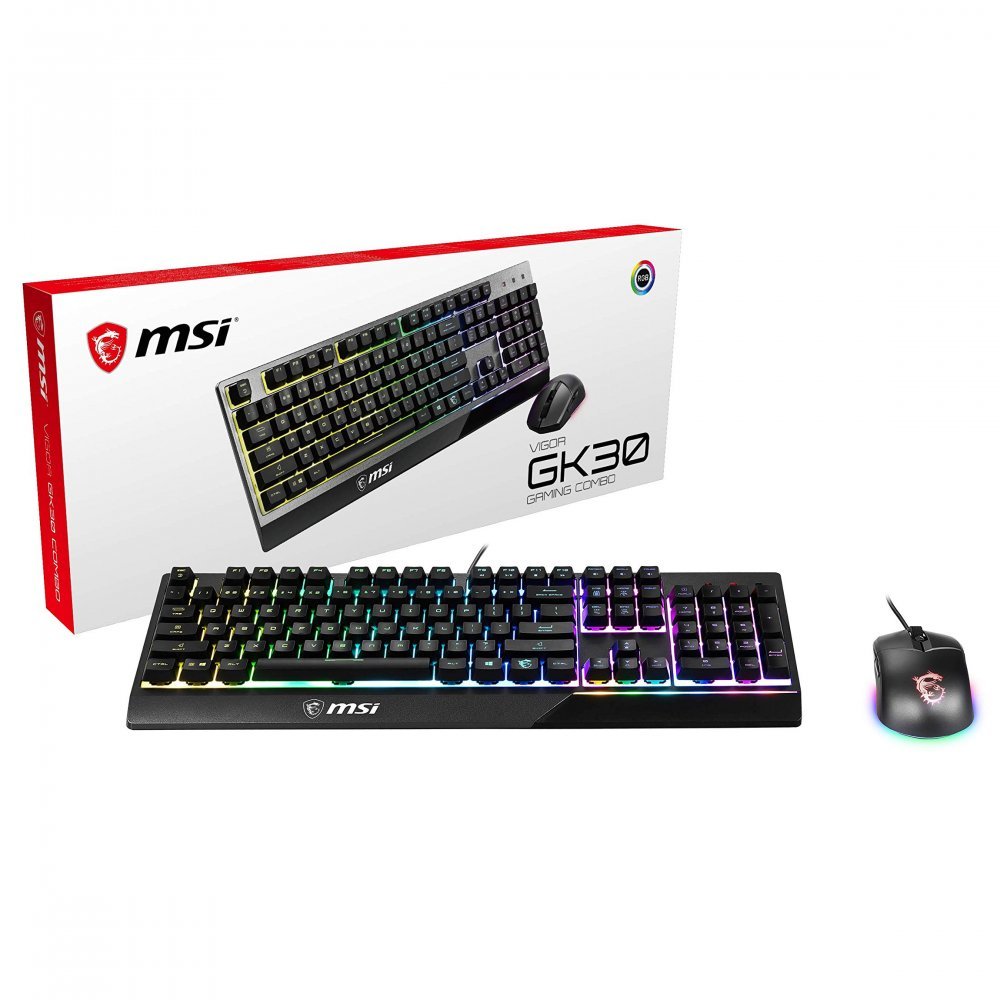 کیبورد و ماوس مخصوص بازی ام اس آی مدل KEYBOARD GAMING MSI VIGOR GK-30