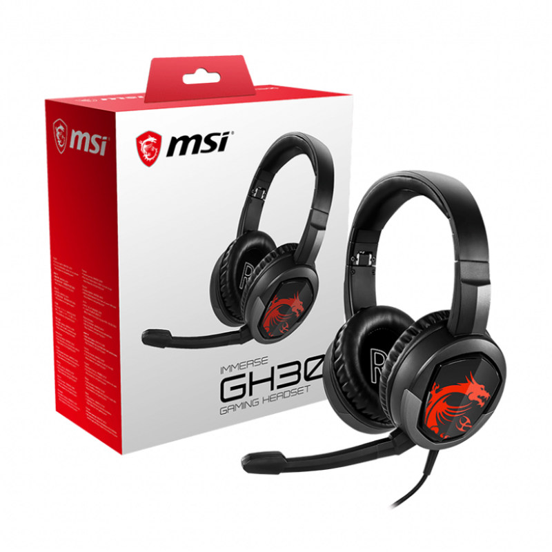 هدست سیم دار مخصوص بازی ام اس آی مدل HEADSET GAMING MSI IMMERSE GH-30