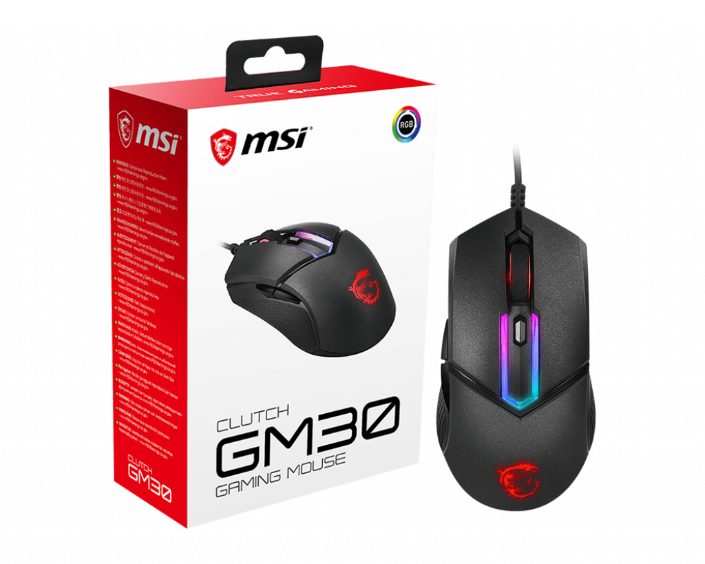 ماوس سیم دار مخصوص بازی ام اس آی مدل MOUSE GAMING MSI CLUTCH GM-30