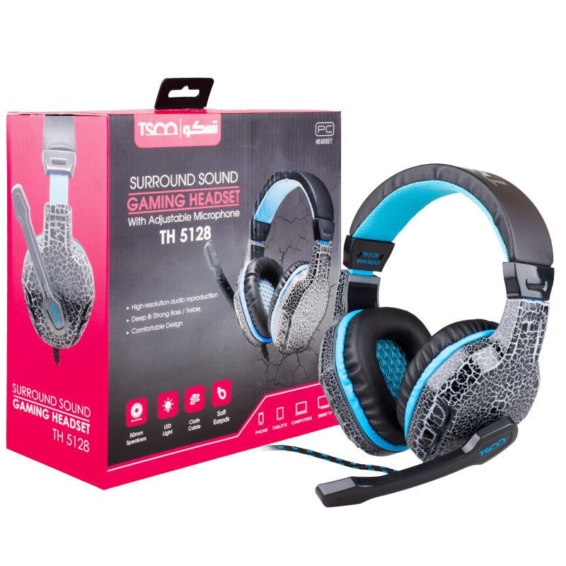 هدست مخصوص بازی تسکو مدل HEADSET GAMING TSCO TH-5128