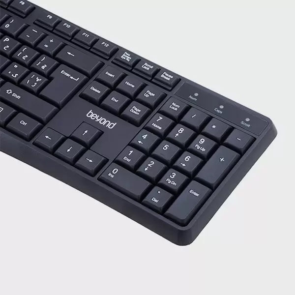 کیبورد بدون سیم برند بیاند مدل KEYBOARD WIRELESS BEYOND BK-2333