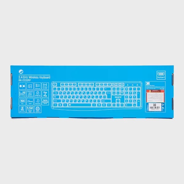 کیبورد بدون سیم برند بیاند مدل KEYBOARD WIRELESS BEYOND BK-2333