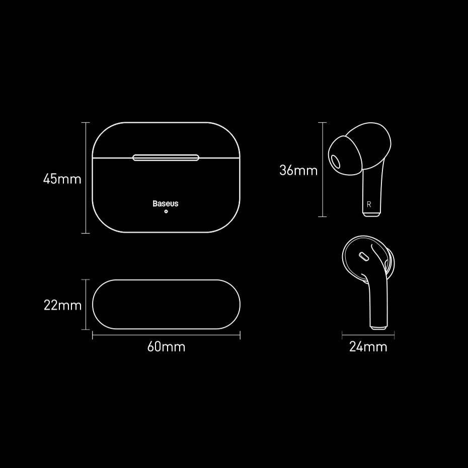 هندزفری بلوتوث ایرپاد بیسوس مدل HANDSFREE BASEUS GW3-02 TWS