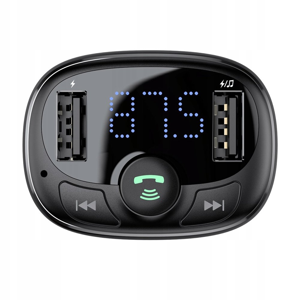 بهترین قیمت شارژر فندکی ماشین بیسوس مدل CAR CHARGER BASEUS BLUETOOTH TYPE-T CCTM-01