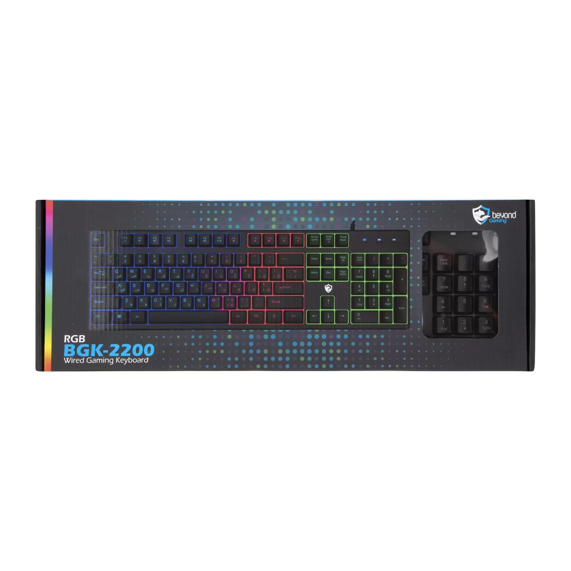 کیبورد مخصوص بازی بیاند مدل KEYBOARD GAMING BEYOND BGK-2200