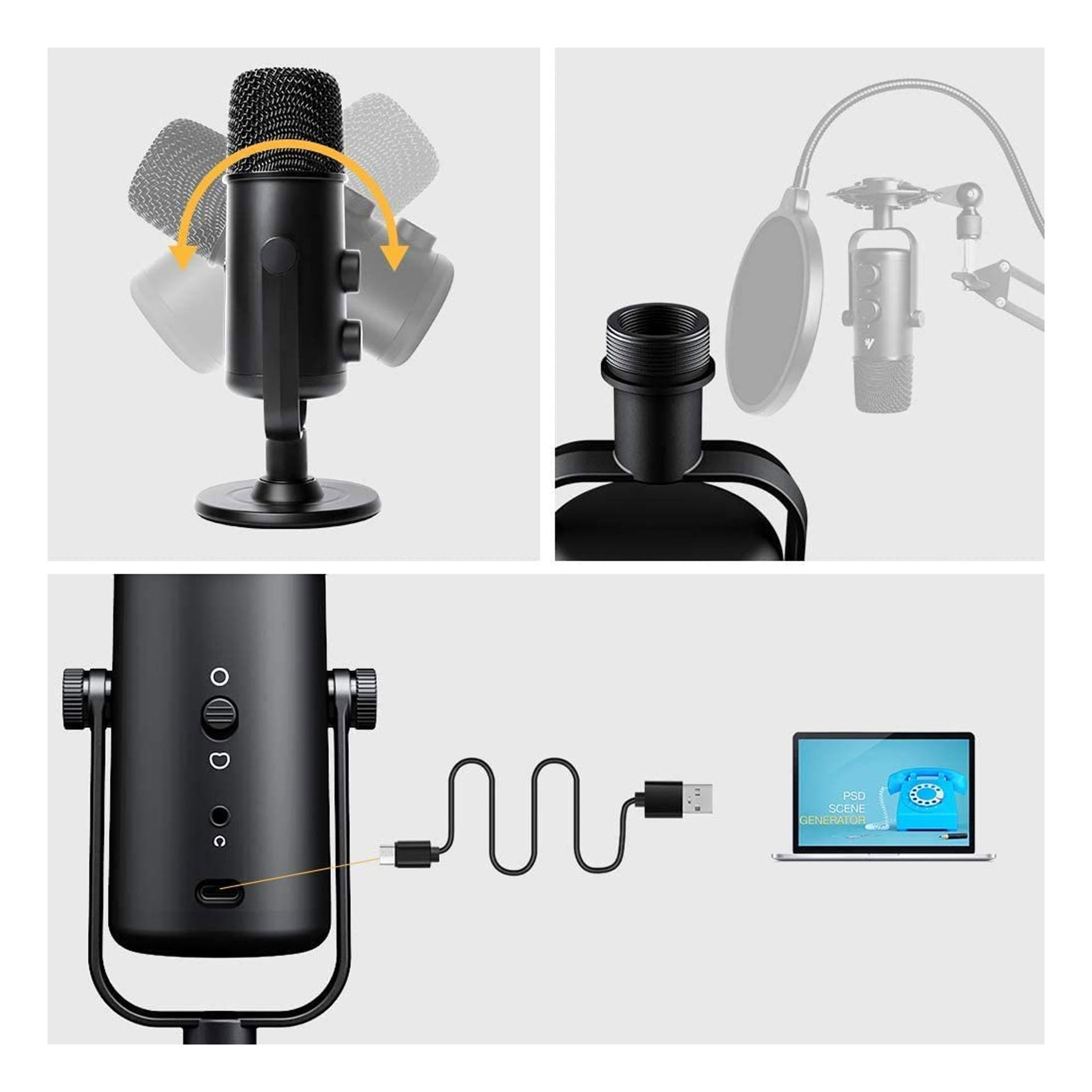 میکروفون استودیویی ماونو مدل MICROPHONE MAONO AU-903