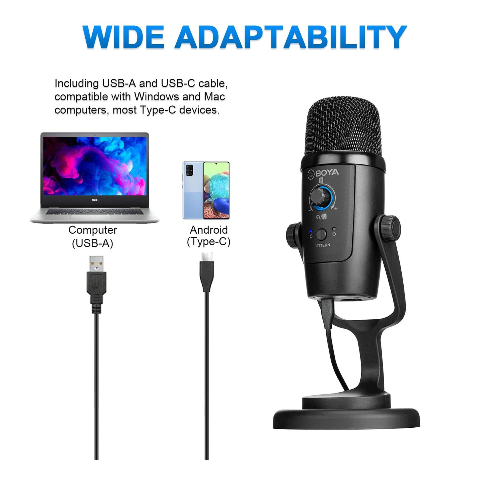 میکروفون استودیویی بویا مدل MICROPHONE BOYA PM-500