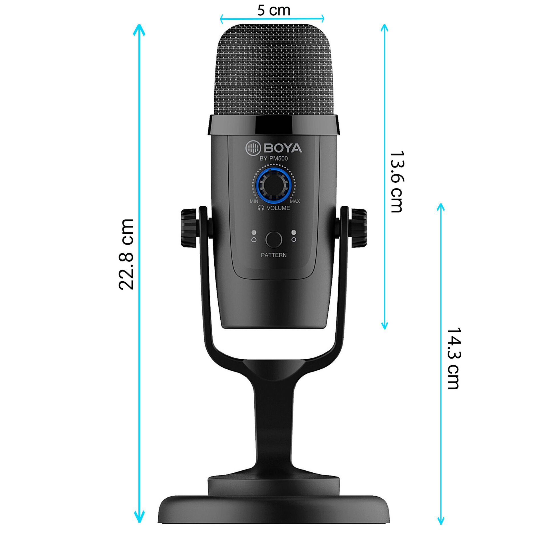 میکروفون استودیویی بویا مدل MICROPHONE BOYA PM-500