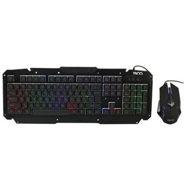 کیبورد و ماوس سیم دار مخصوص بازی تسکو مدل KEYBOARD MOUSE GAMING TSCO TKM-8133