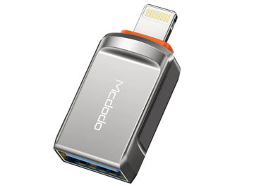 مبدل OTG لایتنینگ آیفون به یو اس بی مک دودو مدل CONVERTER MACDODO LIGHTNING TO USB3.0 OT-8600