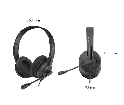 هدست سیم دار ایفورتک مدل HEADSET A4TECH HS-10