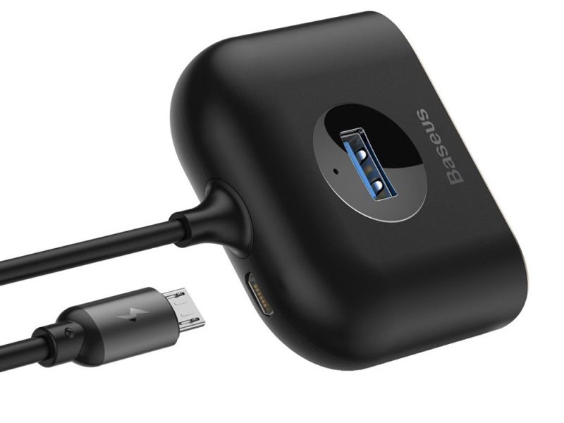 هاب شارژر چهار پورت بیسوس BASEUS SQUARE ROUND USB3.0 HUB CAHUB-AY01