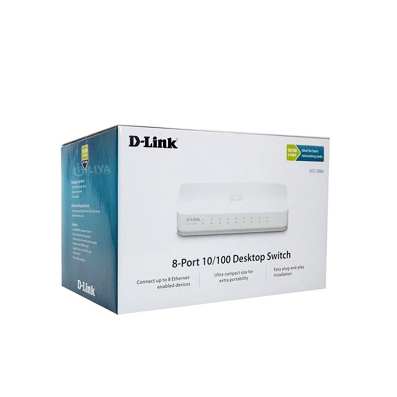 سوئیچ 8 پورت دی لینک مدل SWITCH DES-1008 C DLINK  10/100