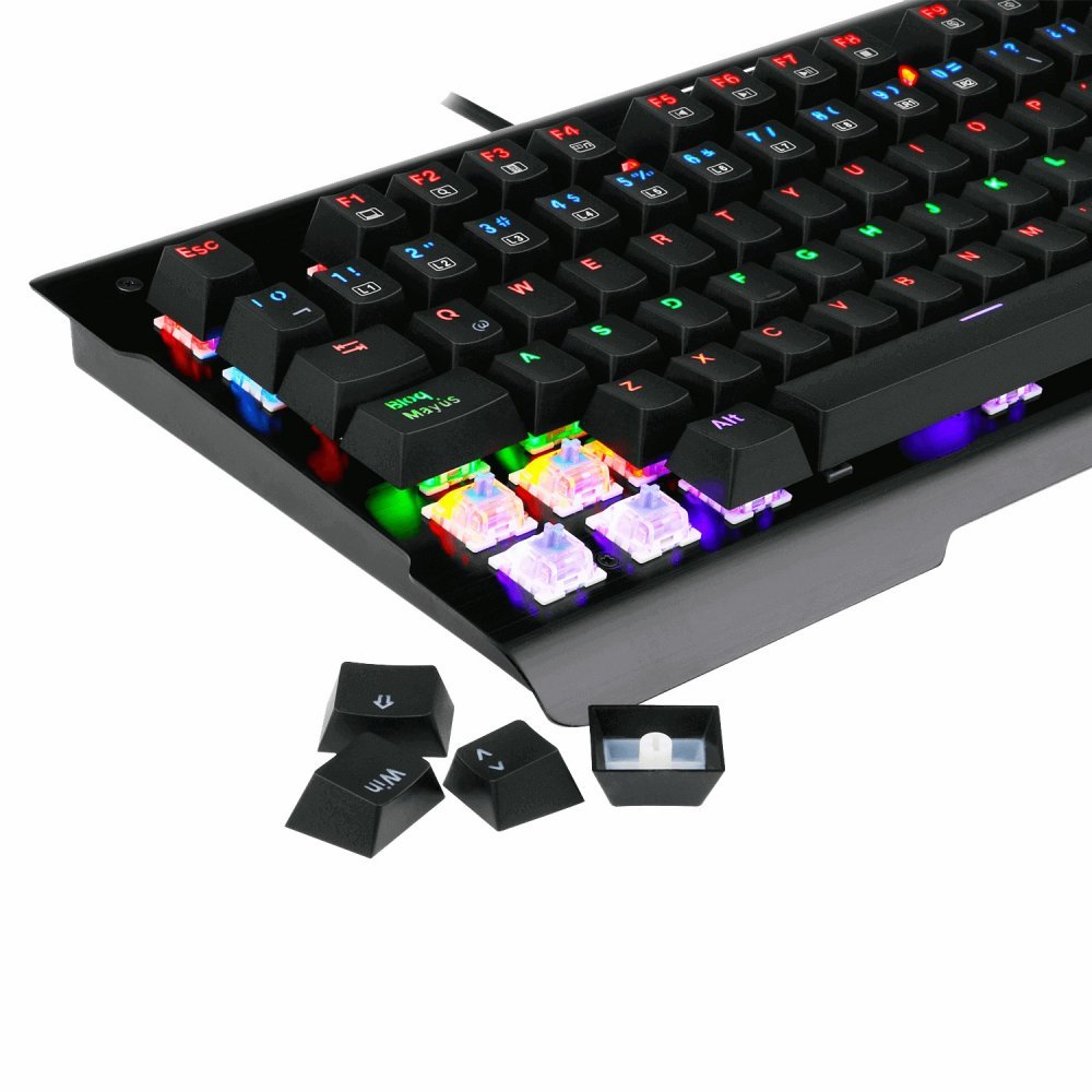 کیبورد سیم دار مخصوص بازی رددرگون مدل KEYBOARD GAMING REDDRAGON K-561 VISNU