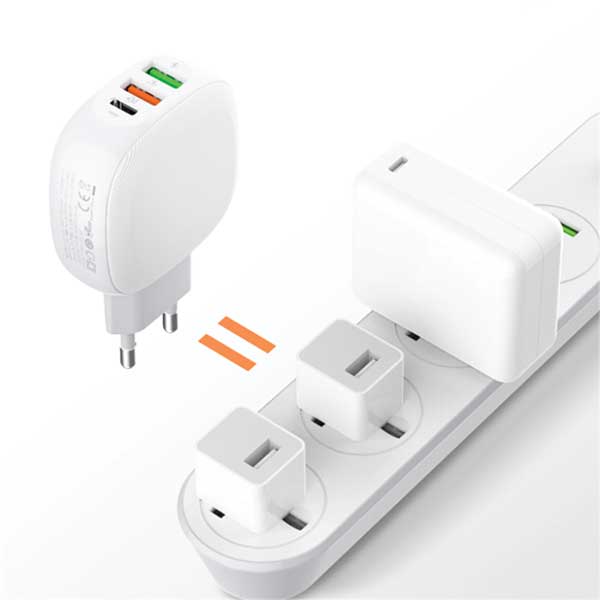 خرید بهترین شارژ دیواری فست شارژ الدینو به همراه کابل مدل WALL CHARGER LDNIO A-3510Q 28.5W PD QC3