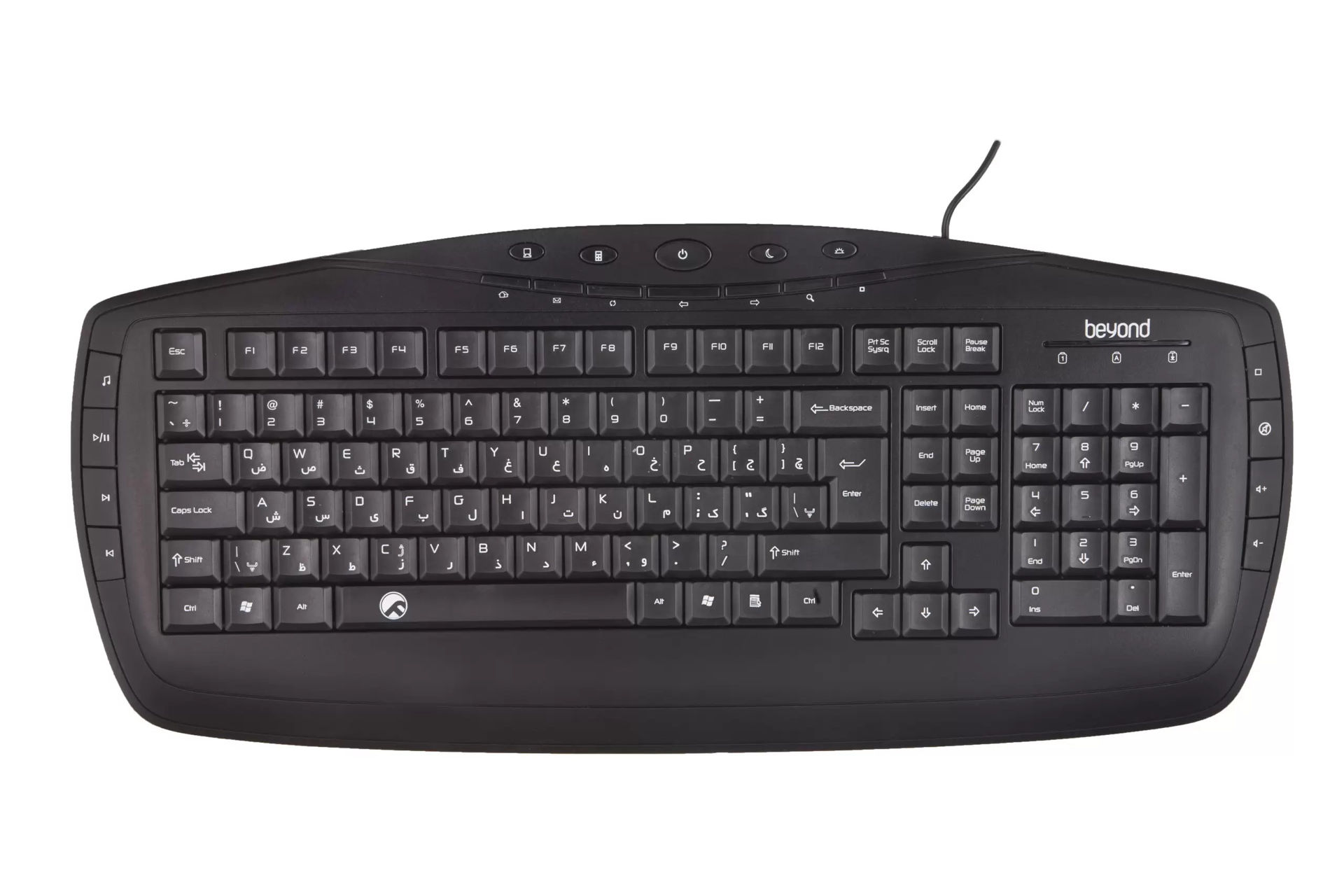 کیبورد و ماوس سیم دار بیاند مدل KEYBOARD MOUSE BEYOND BKM-6161