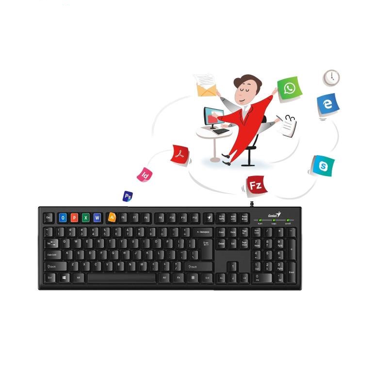 کیبورد سیم دار جنیوس مدل KEYBOARD GENIUS KB-100 USB