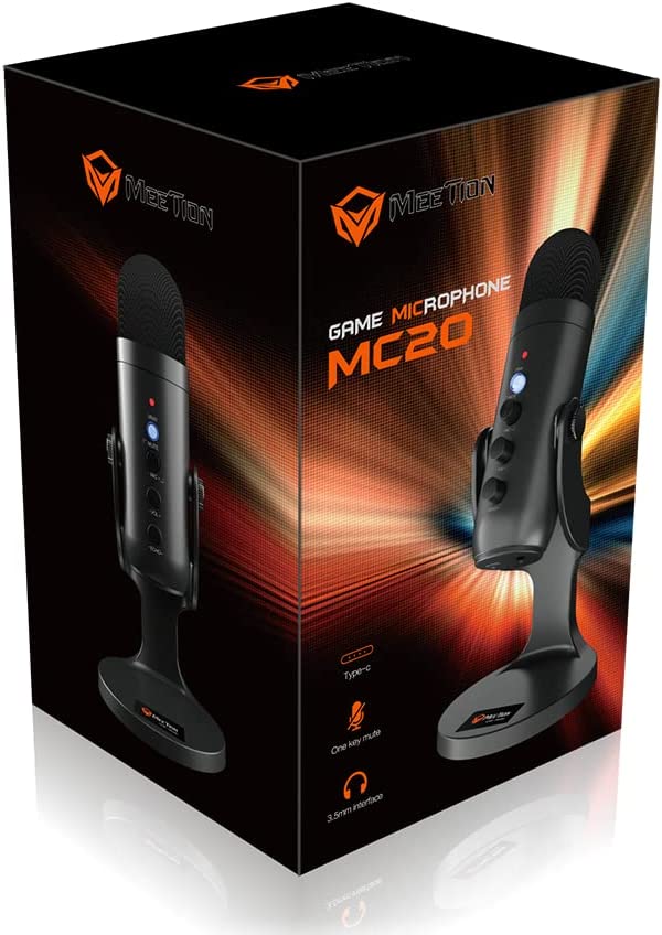 میکروفون سیم دار رومیزی میشن مدل MICROPHONE MEETION MT-MC20