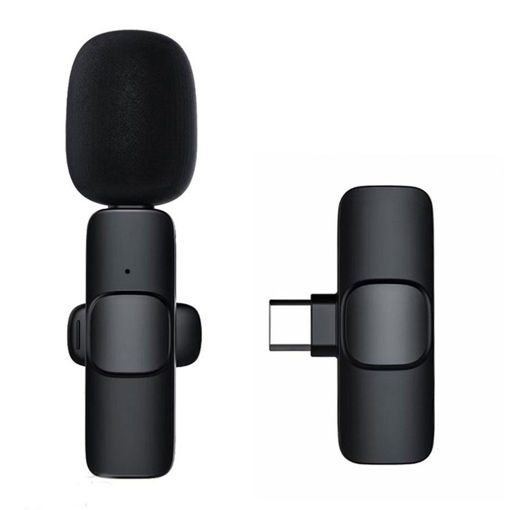 میکروفون بی سیم یقه ای هیرو رابط تایپ سی و لایتنینگ مدل  MICROPHONE HERO TYPE-C K-8