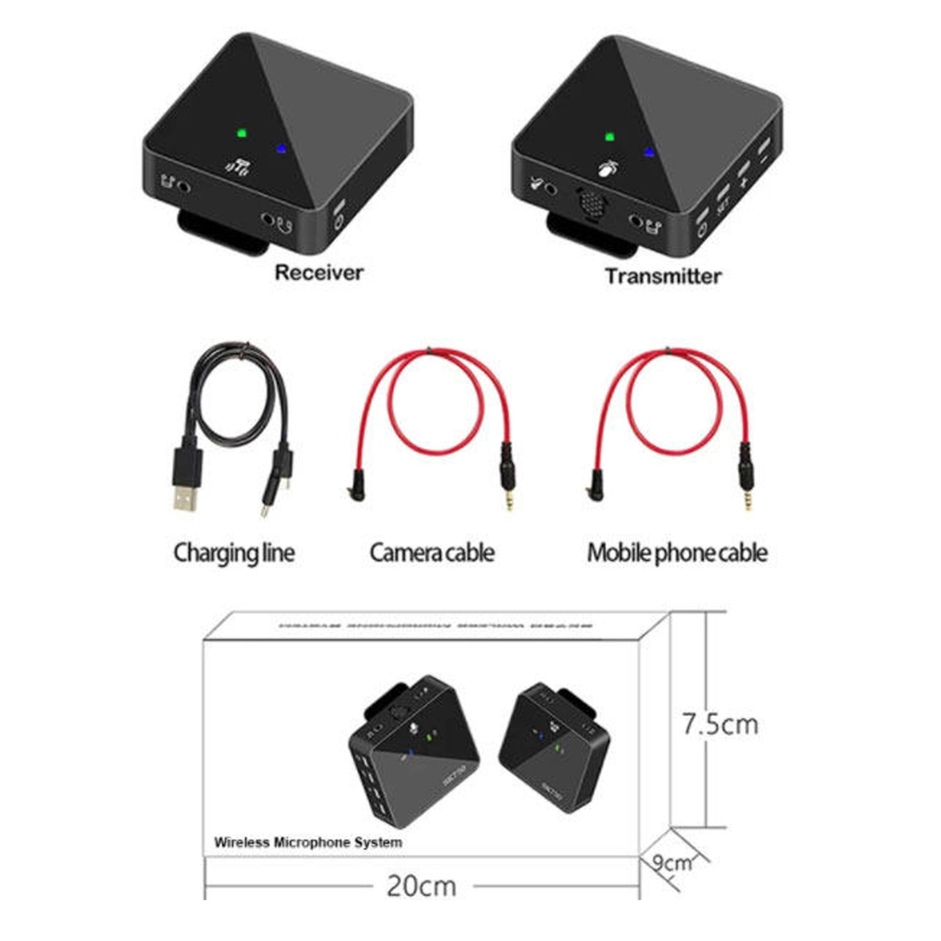 میکروفون بدون سیم یقه ای یانمای مدل MICROPHONE YANMAI SK-750 Z1