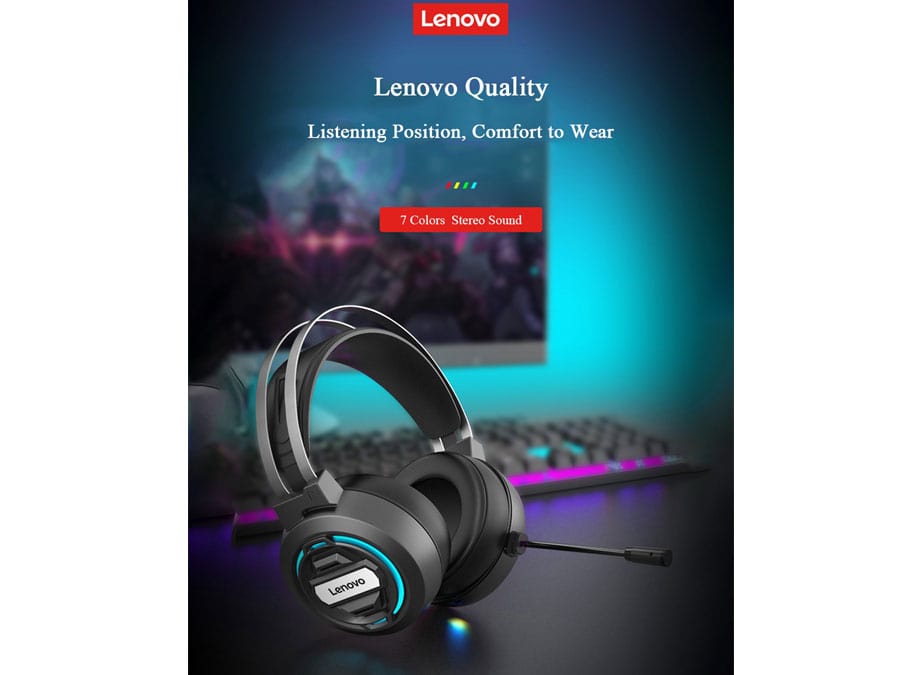 هدست سیم دار مخصوص بازی لنوو مدل HEADSET GAMING LENOVO HT-401