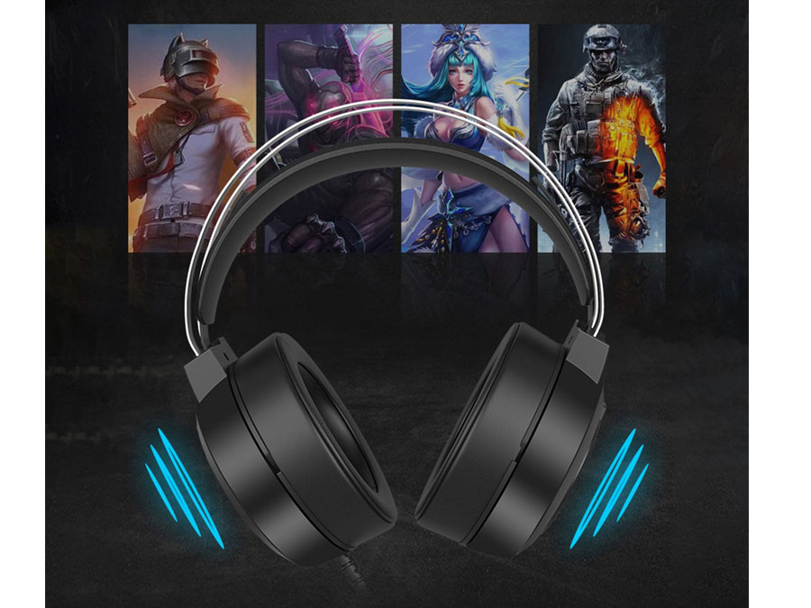 هدست سیم دار مخصوص بازی لنوو مدل HEADSET GAMING LENOVO HT-401