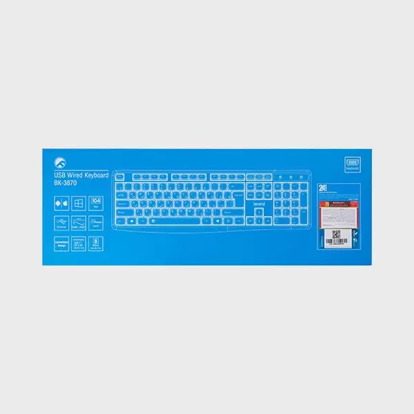 کیبورد سیم دار بیاند مدل KEYBOARD BEYOND BK-3870