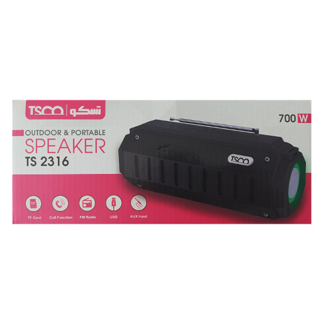 اسپیکر بلوتوثی قابل حمل تسکو مدل SPEAKER TSCO TS-2316