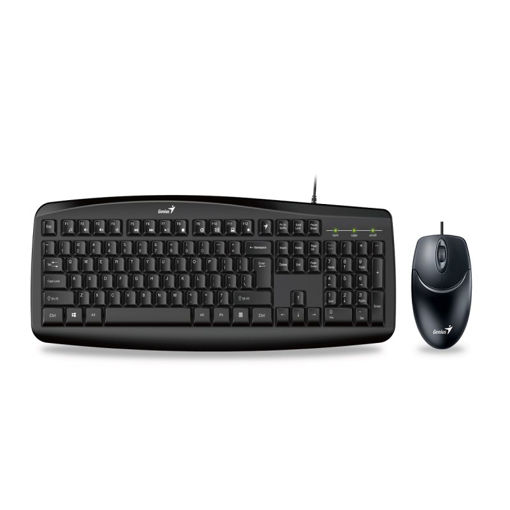 کیبورد و ماوس سیم دار جنیوس مدل KEYBOARD MOUSE GENIUS KM-200