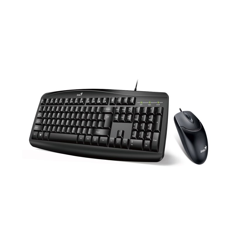 کیبورد و ماوس سیم دار جنیوس مدل KEYBOARD MOUSE GENIUS KM-200