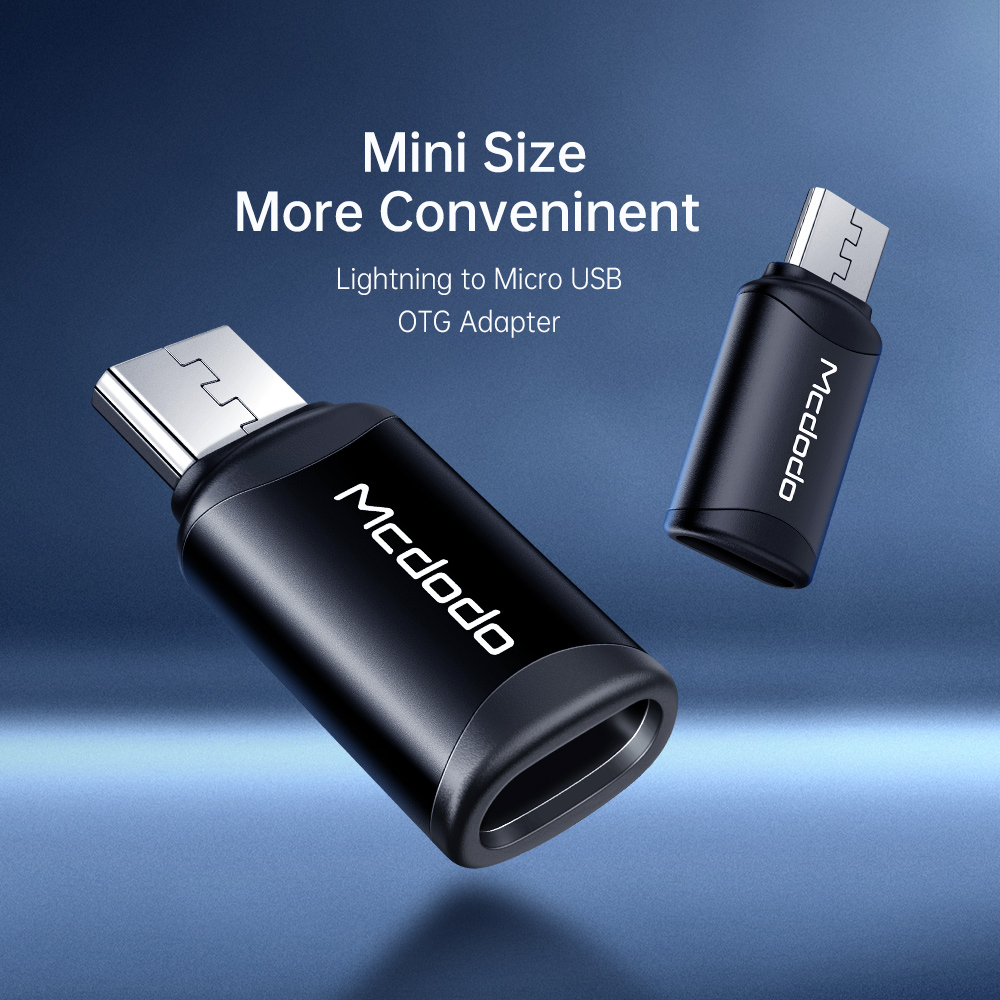 تبدیل میکرو یو اس بی به لایتنینگ مک دودو مدل CONVERTER MCDODO LIGHTNING TO MICRO USB OT-7710