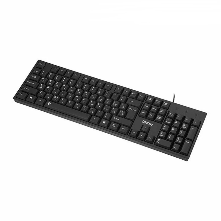 کیبورد سیم دار بیاند مدل KEYBOARD WIRED BEYOND BK-2255 در قائم آی تی