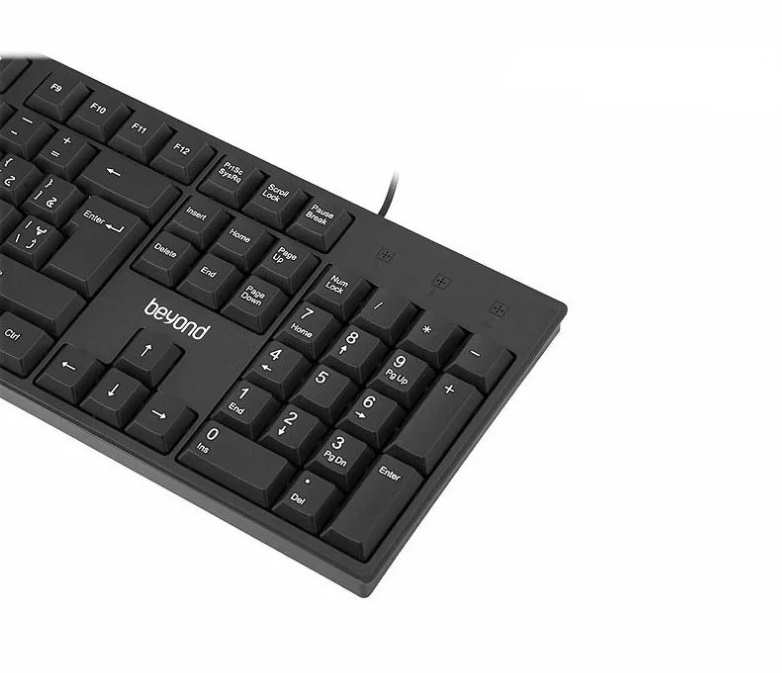 کیبورد سیم دار بیاند مدل KEYBOARD WIRED BEYOND BK-2255 در قائم آی تی