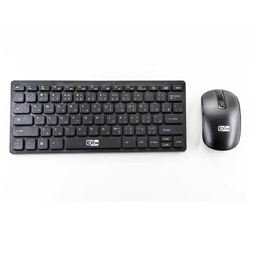 کیبورد و ماوس بدون سیم مینی اکسون مدل KEYBOARD MOUSE EXON MINI K-120