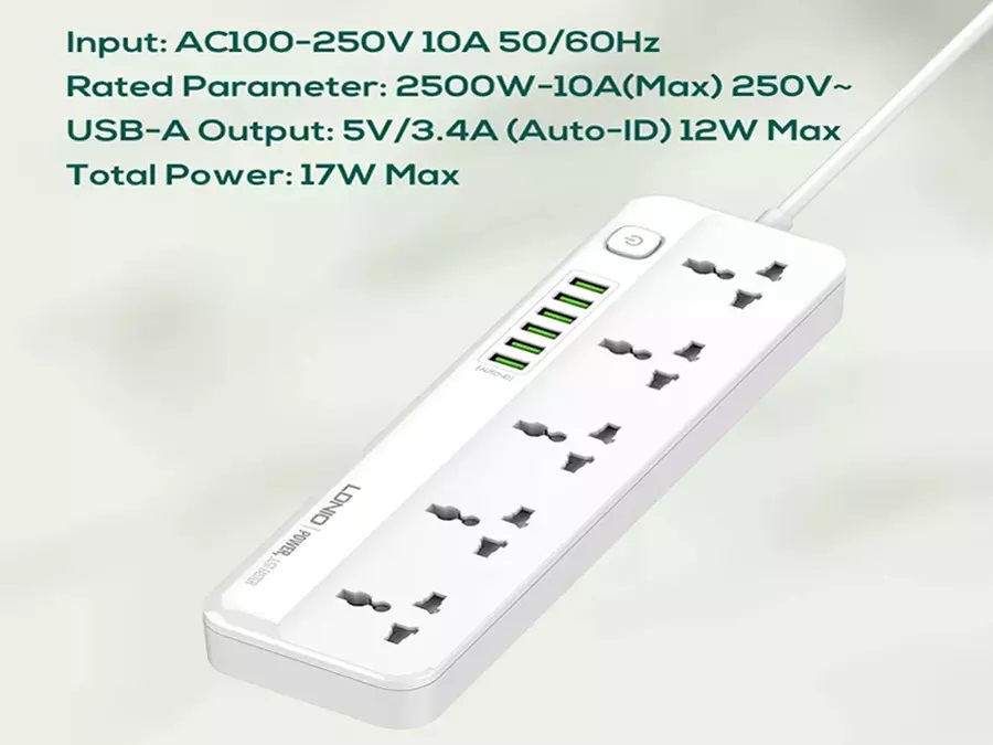 Ldnio SC-5614 Multi-way Power Supply And 6 USB Port Charger