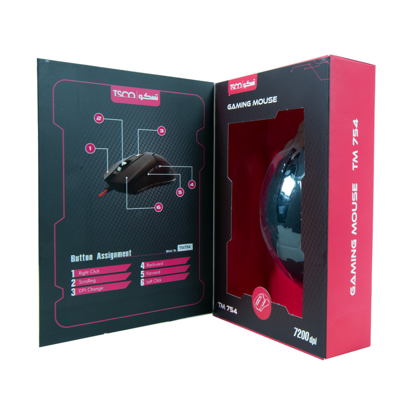 ماوس سیم دار مخصوص بازی تسکو مدل MOUSE TSCO GAMING TM-754