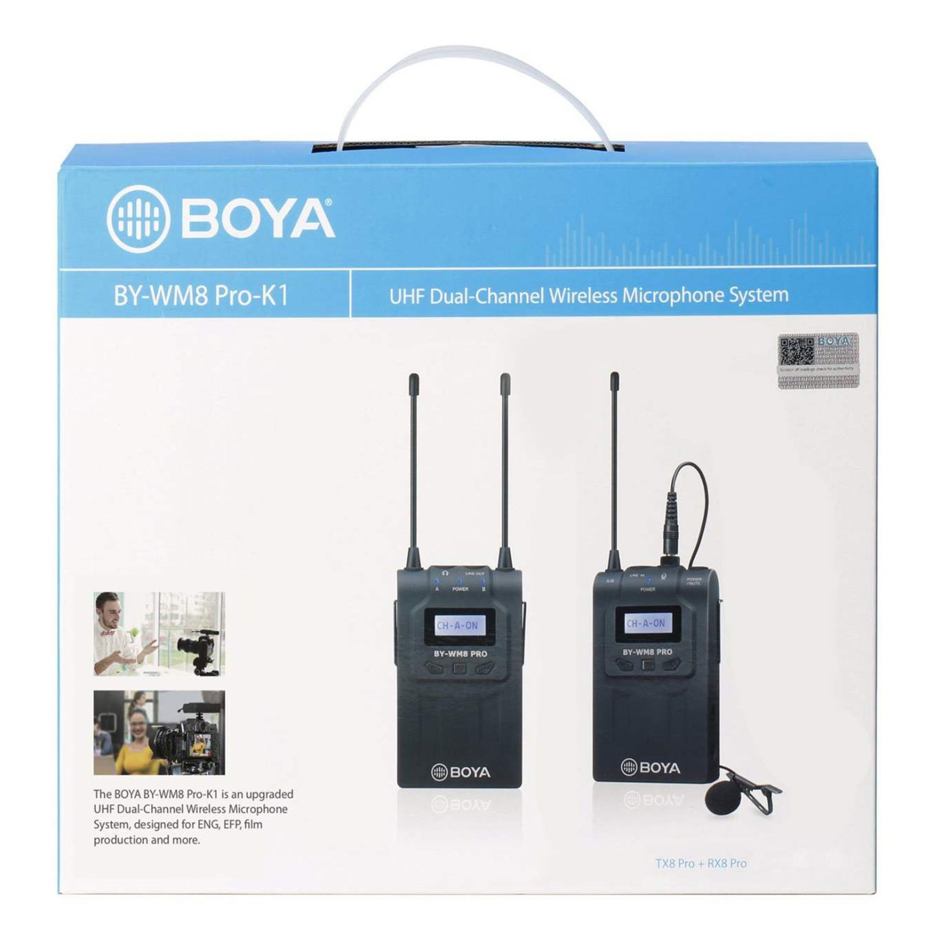 میکروفون یقه ای بی سیم بویا مدل MICROPHONE BOYA BY-WM8 PRO-K1