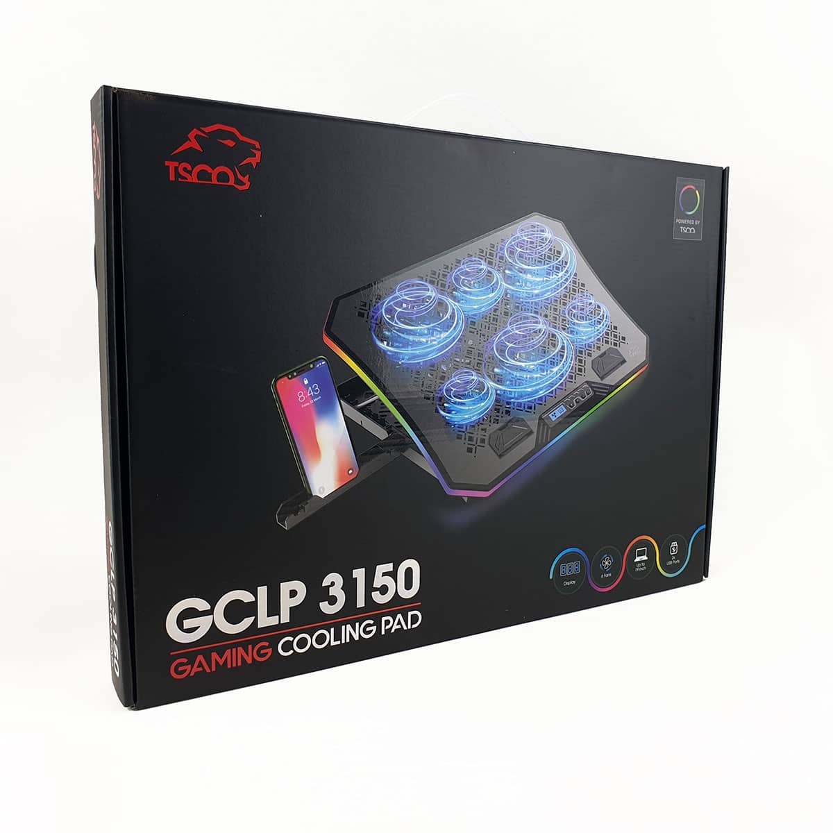 پایه خنک کننده لپ تاپ مخصوص بازی تسکو مدل COOLPAD GAMING TSCO GCLP-3150