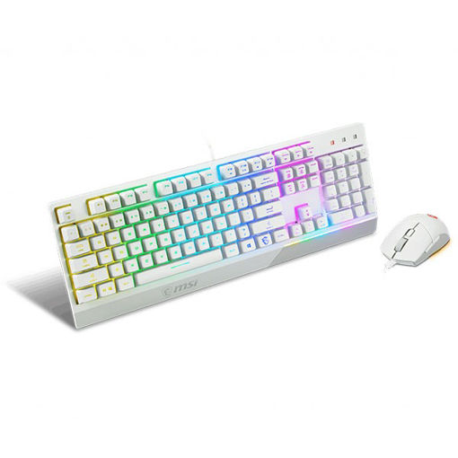 کیبورد و ماوس مخصوص بازی ام اس آی KEYBOARD GAMING MSI VIGOR GK-30 white