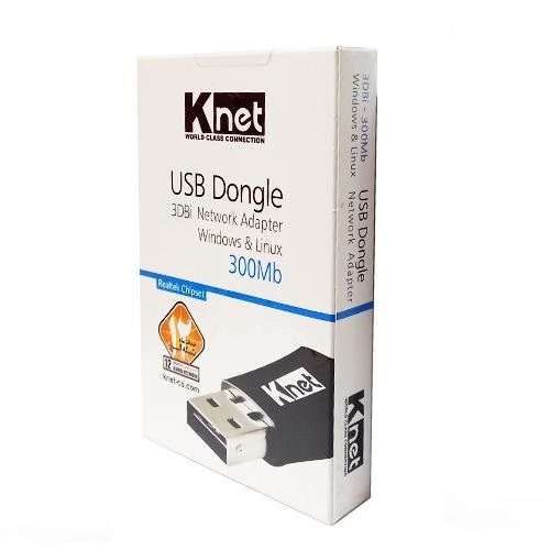 دانگل USB شبکه کی نت مدل DONGLE USB NETWORK ADAPTER K-NET 300Mb 3DBi