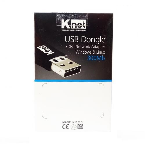 دانگل USB شبکه کی نت مدل DONGLE USB NETWORK ADAPTER K-NET 300Mb 3DBi