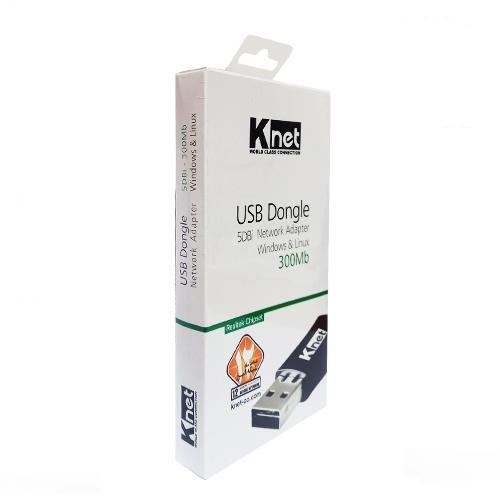 کارت شبکه USB شبکه کی نت مدل DONGLE USB NETWORK ADAPTER K-NET 300Mb 5DBi