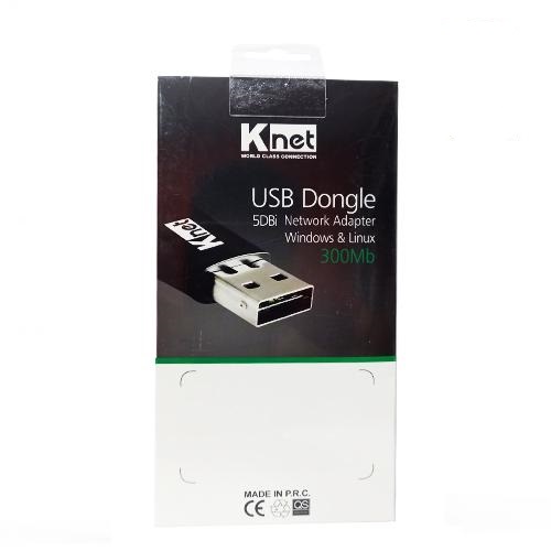 کارت شبکه USB شبکه کی نت مدل DONGLE USB NETWORK ADAPTER K-NET 300Mb 5DBi