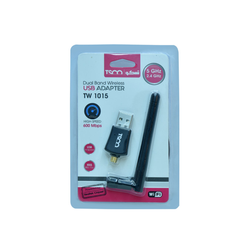 کارت شبکه آنتن دار USB وایرلس تسکو مدل LAN WIRELESS TSCO TW-1015