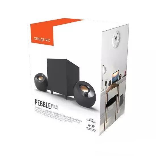 اسپیکر دسکتاپ کریتیو مدل SPEAKER CREATIVE PEBBLE PLUS